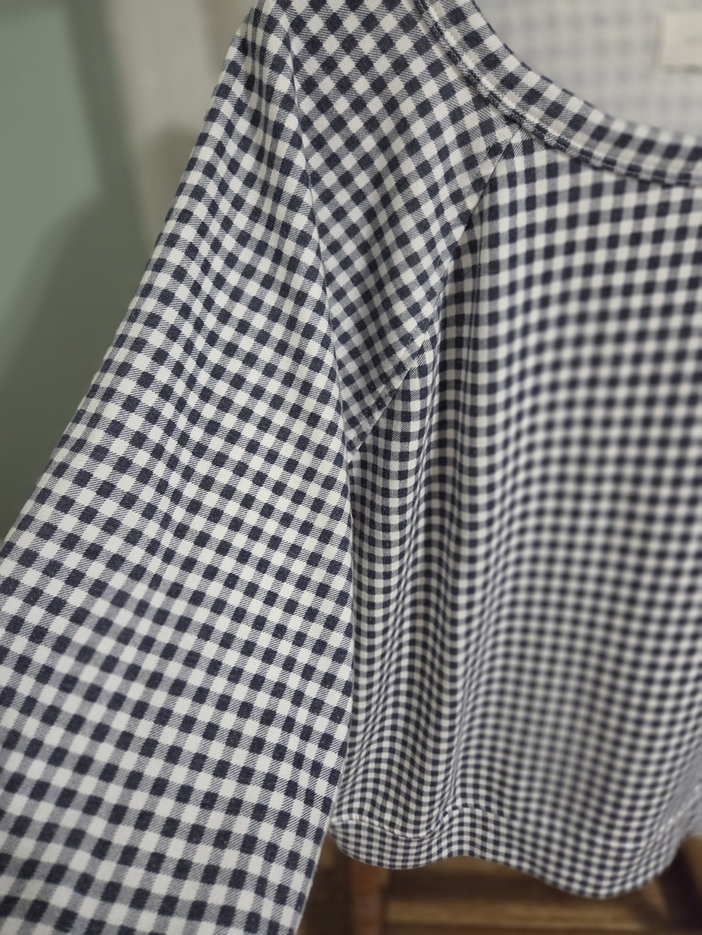 Lou & Grey Navy and White Checked Pullover - Picture 3 of 4